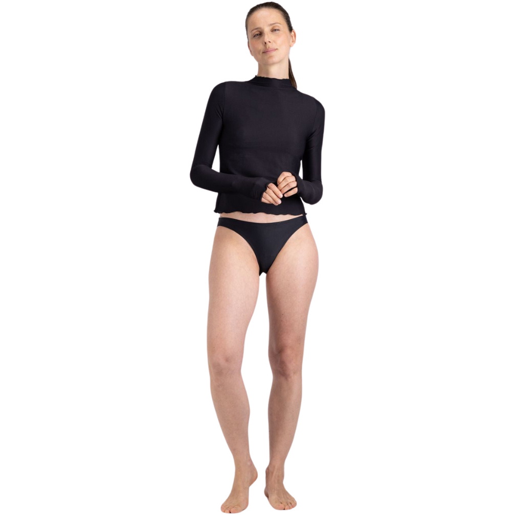 2026 Wallien Womens Rash Guard 102042001 - Black Rib